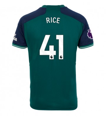 Lacne Muži Futbalové dres Arsenal Declan Rice #41 2023-24 Krátky Rukáv - Tretina